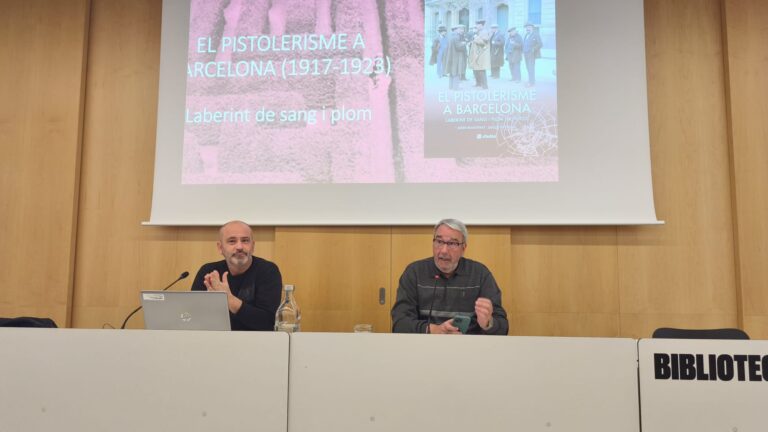 El «Laberint de Sang i Plom» arriba a Molins de Rei: David Revelles presenta el seu llibre sobre el Pistolerisme a la Biblioteca El Molí.