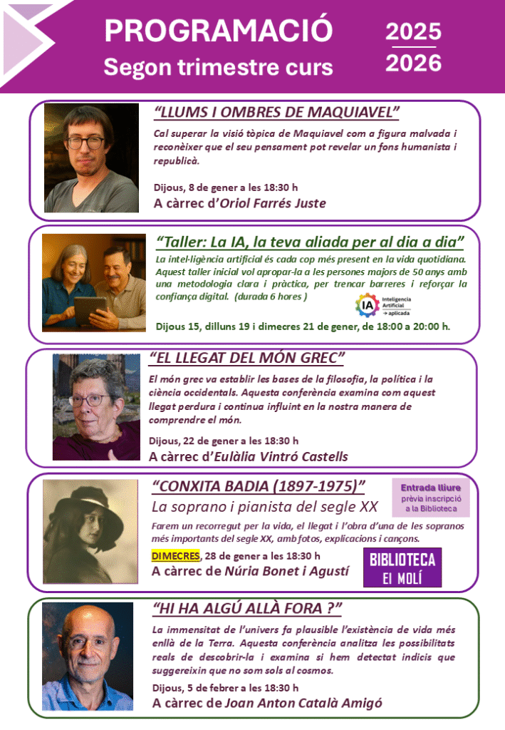 Segon trimestre curs 2025-2026