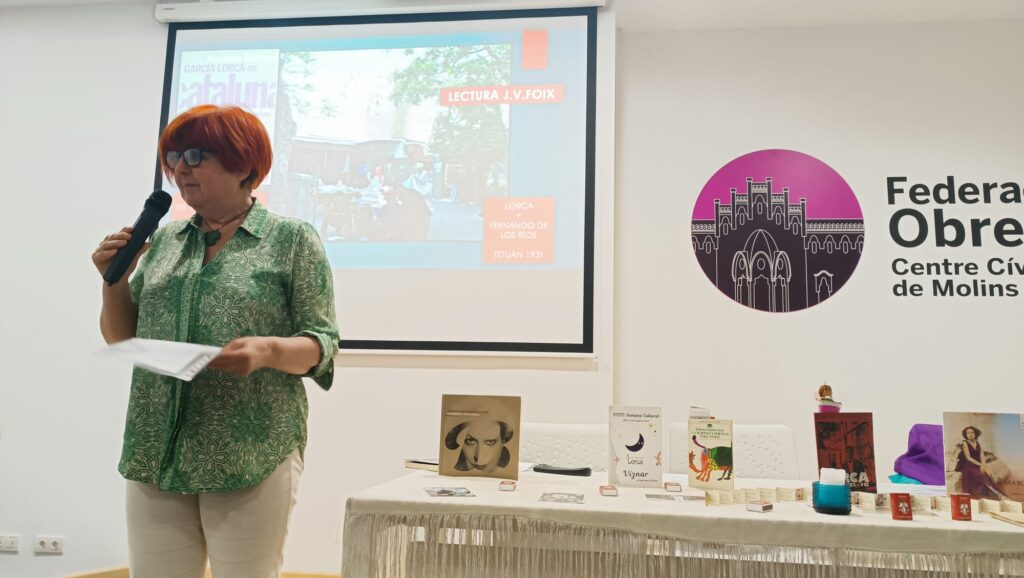 Crònica de la conferència: Un apassionant viatge per les vides de Lorca i Xirgu de la mà de Rosa Vendrell